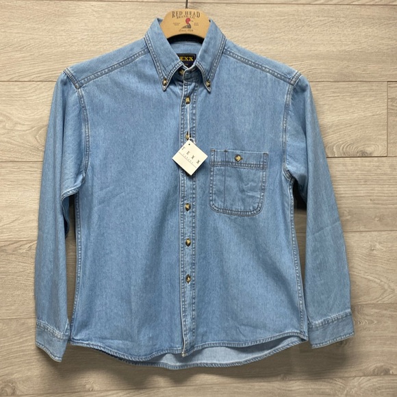 Western Denim TEXX Long Sleeve Button Down Shirt - Picture 1 of 10